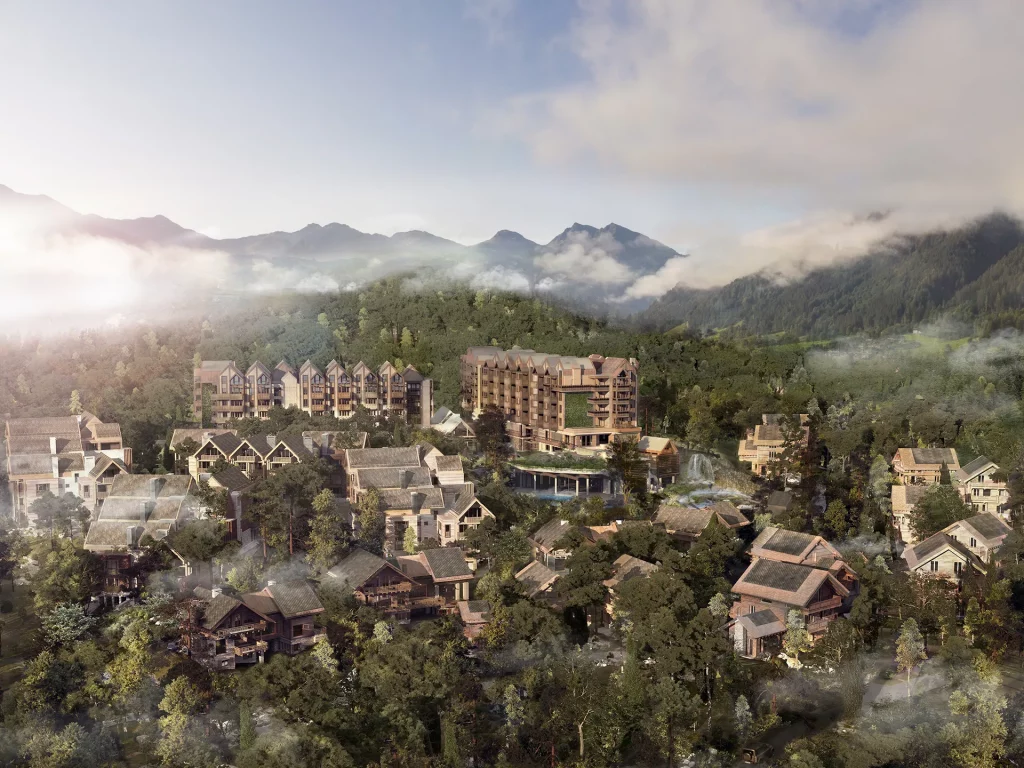 The Place behind the Alps - Six Senses 3D Visualisierung